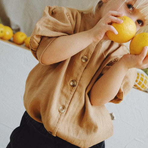 poudre organic / BLOUSE POIRE _Indian Tan(3y,4y)